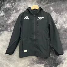 24/25 Arsenal Black Windbreaker