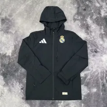 24/25  Real Madrid Black Windbreaker