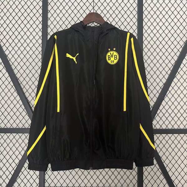 24/25 Dortmund Black Windbreaker