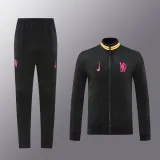 24/25   Chelsea Training Tracksuit Black 1:1  Quality Training Jersey