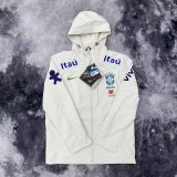 24/25 Brazil White Windbreaker