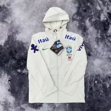 25/25 Brazil White Windbreaker