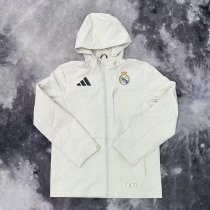 24/25  Real Madrid White Windbreaker