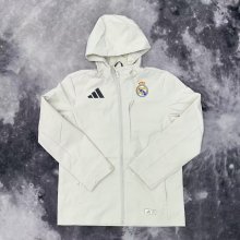 24/25  Real Madrid White Windbreaker
