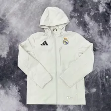 24/25  Real Madrid White Windbreaker
