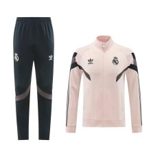 24/25  Real Madrid Light Pink Training Tracksuit 1:1 Quality Training Jersey