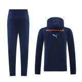 24/25  Marseille Jacket Tracksuit Blue Hoodie 1:1 Quality