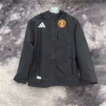 24/25  Manchester United  Black Windbreaker