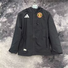 24/25  Manchester United  Black Windbreaker