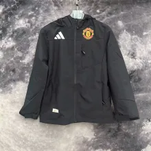 24/25  Manchester United  Black Windbreaker