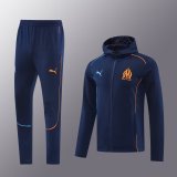 24/25  Marseille Jacket Tracksuit Blue Hoodie 1:1 Quality