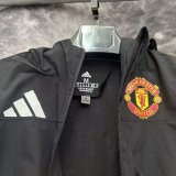 24/25  Manchester United  Black Windbreaker