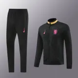 24/25   Chelsea Training Tracksuit Black 1:1  Quality Training Jersey