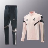 24/25  Real Madrid Light Pink Training Tracksuit 1:1 Quality Training Jersey