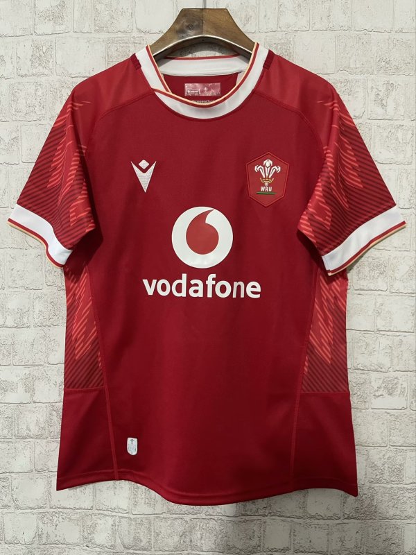 24/25 Wales Home Rugby shirt kiwi Fans 1:1 Fiji rugby  jersey