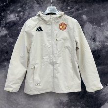 24/25  Manchester United  White Windbreaker