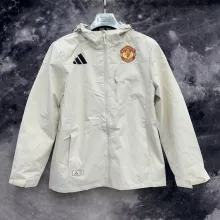 24/25  Manchester United  White Windbreaker