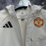 24/25  Manchester United  White Windbreaker