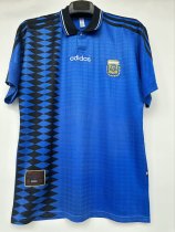 1994 Argentina Away Fans 1:1 Quality Retro Soccer Jersey