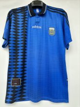 1994 Argentina Away Fans 1:1 Quality Retro Soccer Jersey