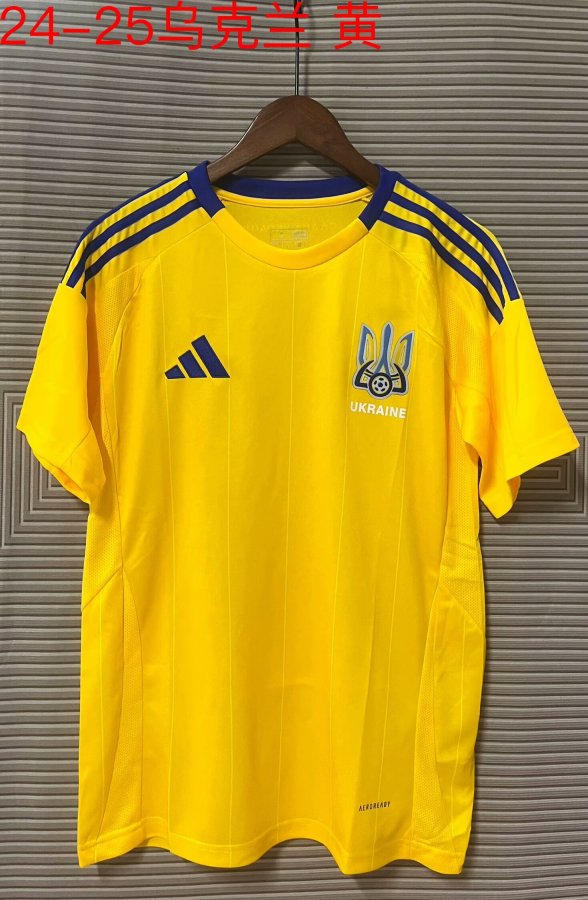 24/25 Ukraine Home Yellow Fans 1:1 Quality Soccer Jersey