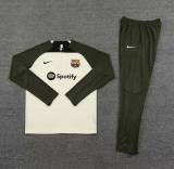 23/24 Barcelona Training Suit Beige 1:1 Quality Training Jersey