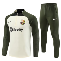 23/24 Barcelona Training Suit Beige 1:1 Quality Training Jersey