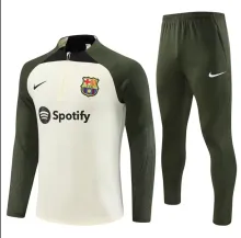 23/24 Barcelona Training Suit Beige 1:1 Quality Training Jersey
