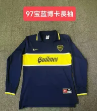 1997 Boca Long Sleeve Home Fans 1:1 Quality Retro Soccer Jersey