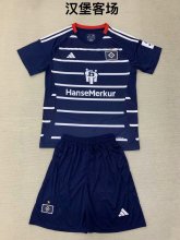 24/25 Hamburger Away Kids Kits  1:1 Quality Soccer Jersey