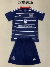 24/25 Hamburger Away Kids Kits  1:1 Quality Soccer Jersey
