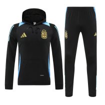24/25 Argentina Hooded long sleeved Black 1:1 Training suit