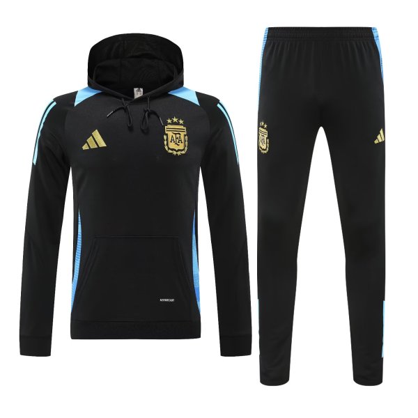 24/25 Argentina Hooded long sleeved Black 1:1 Training suit