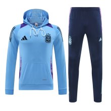 24/25 Argentina Hooded  Long Sleeved Blue 1:1 Training suit
