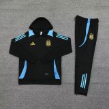 24/25 Argentina Hooded long sleeved Black 1:1 Training suit