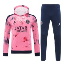 24/25 Paris Hooded long sleeved Pink 1:1 Training suit