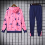 24/25 Paris Hooded long sleeved Pink 1:1 Training suit