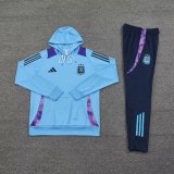 24/25 Argentina Hooded  Long Sleeved Blue 1:1 Training suit
