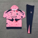 24/25 Paris Hooded long sleeved Pink 1:1 Training suit