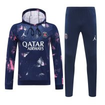 24/25 Paris Hooded long sleeved Blue 1:1 Training suit 24/25 Paris Hooded long sleeved Blue 1:1 Training suit