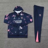 24/25 Paris Hooded long sleeved Blue 1:1 Training suit