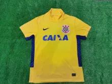 2014/2015 Corinthians Goalkeeper Yellow Fans Retro 1:1  Quality Soccer Jersey
