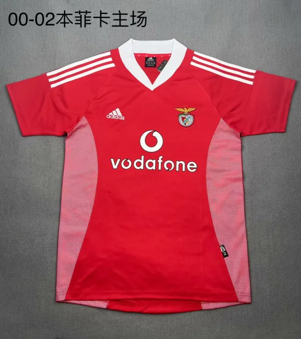 2000/2002 SL Benfica Home Fans Retro  1:1 Quality Soccer Jersey