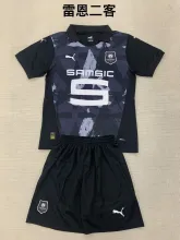 24/25 Stade Rennais Third Kids Kits 1:1 Quality Soccer Jersey
