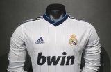 2012/2013 Real Madrid Home  Long Sleeve Player Version 1:1 Quality Retro Soccer Jersey