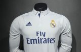 2016-2017  Real Madrid Home Long Sleeve Player Retro1:1 Quality Soccer Jersey