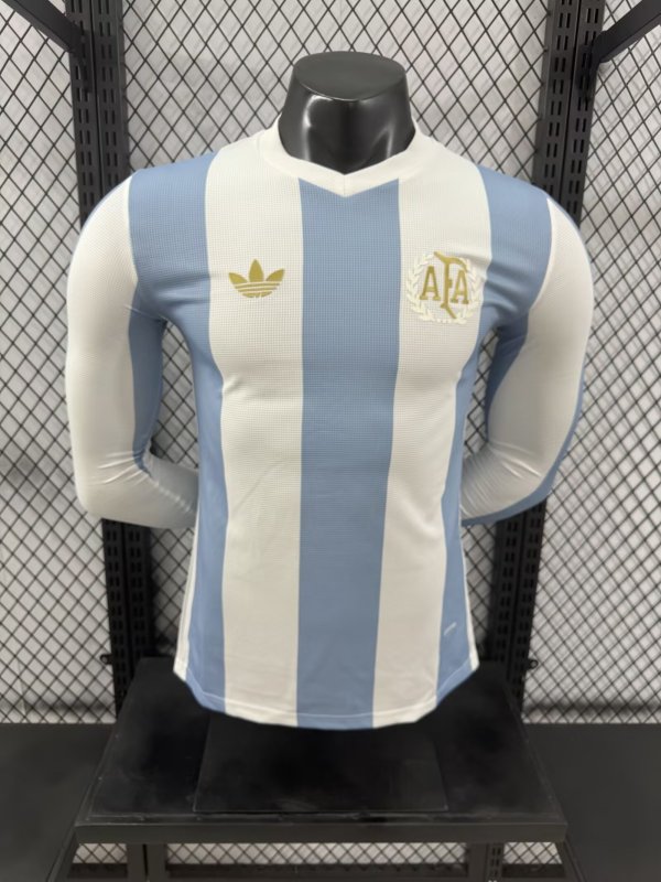 24/25 Argentina 50th Anniversary Edition Player Long sleeve 1:1 Quality Soccer Jersey