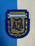 1986  Argentina Home Long Sleeve Retro 1:1 Quality Soccer Jersey