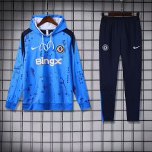 24/25 Chelsea  Hooded  Long Sleeved Blue 1:1 Training suit