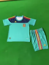2010 Spain Goalkeeper Kids Kits  Retro 1:1 Quality Soccer Jersey